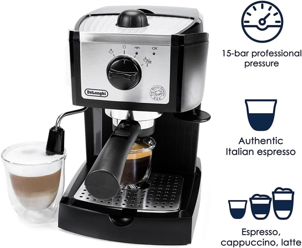 DeLonghi EC155 15 Bar Pump Espresso and Cappuccino Maker