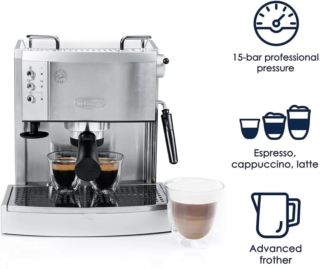 DeLonghi EC702 15-bar-pump Espresso Maker